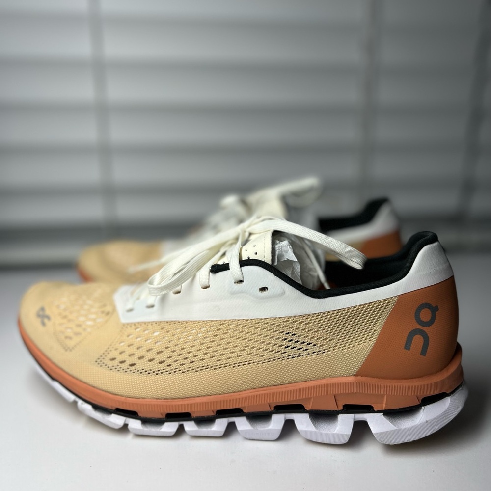 On Running Women's Sneakers in Cream and Orange